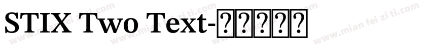 STIX Two Text字体转换
